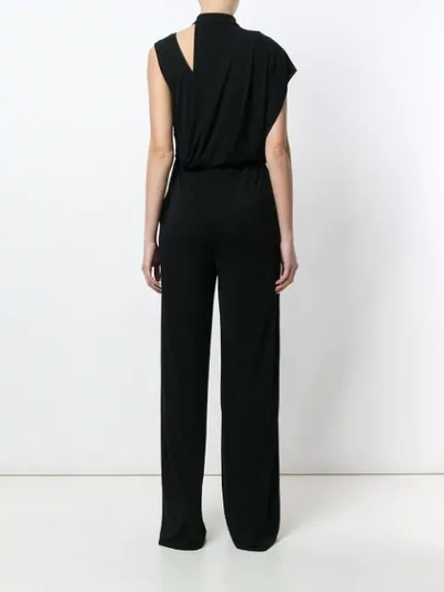 Vionnet Draped Flared Jumpsuit In Black