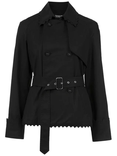 Shop Reinaldo Lourenço Double Breasted Jacket In Black