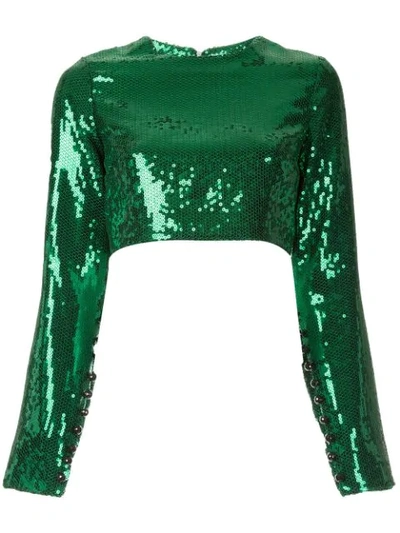 Shop Macgraw Prism Blouse In Green