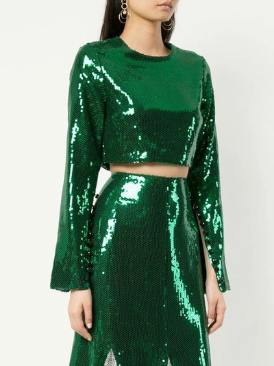 Shop Macgraw Prism Blouse In Green
