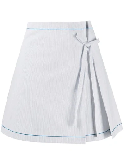 Shop La Perla Ginko Beach Skirt In Blue