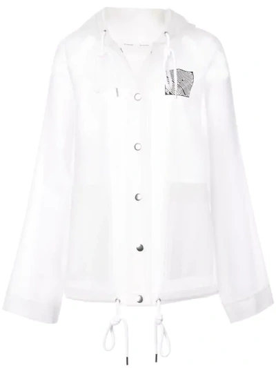 Shop Proenza Schouler Pswl Care Label Raincoat In White