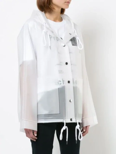 Shop Proenza Schouler Pswl Care Label Raincoat In White