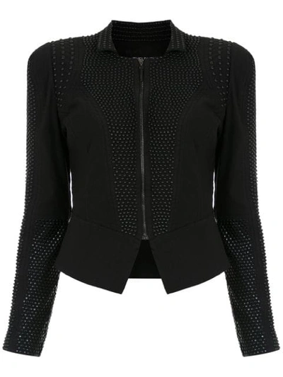 Shop Tufi Duek Appliqué Jacket In Black