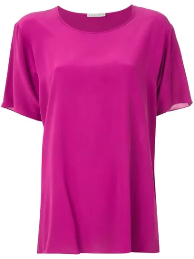 Shop Alcaçuz Lais Silk Top In Pink