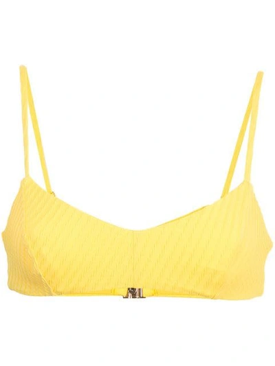 Shop Fella Julius Bikini Top In Yellow