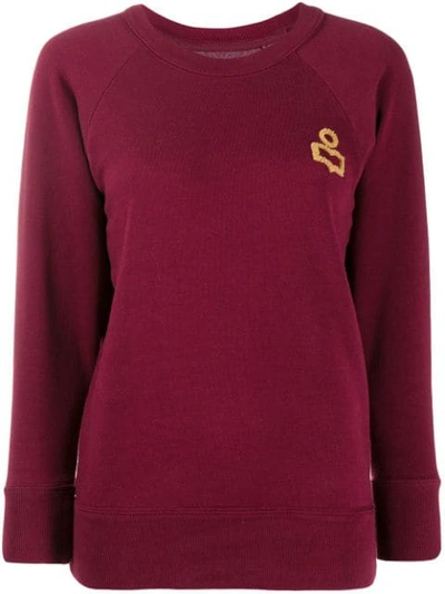 Shop Isabel Marant Étoile Romer Sweatshirt In Red