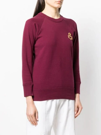 Shop Isabel Marant Étoile Romer Sweatshirt In Red