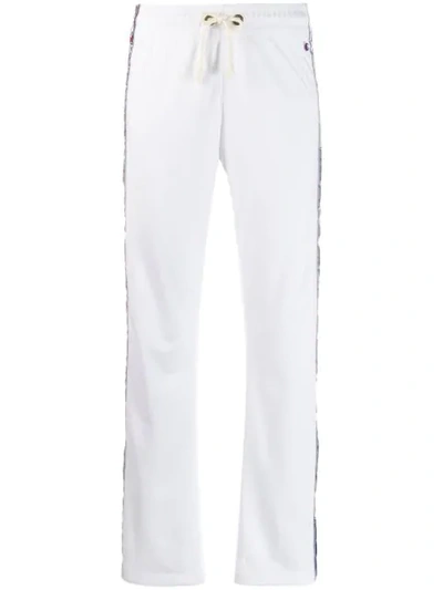 Shop Champion Logo Stripe Track Pants - White