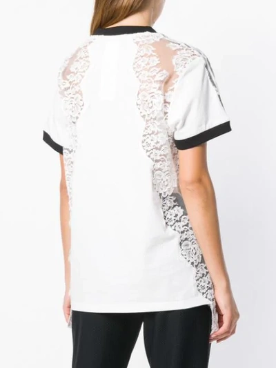 Shop Stella Mccartney Sheer Lace T-shirt In White