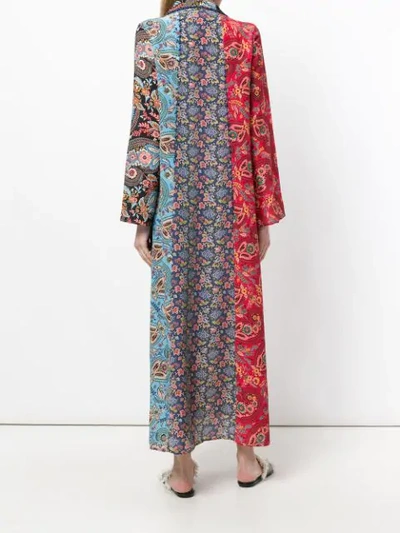 Shop Anjuna Multi-pattern Shirt Dress In Multicolour