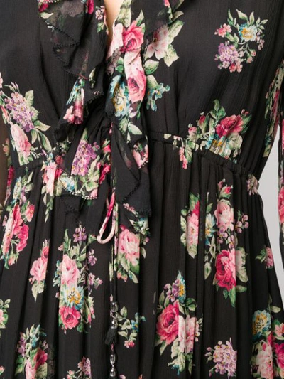 ZIMMERMANN FLORAL PLAYSUIT - 黑色