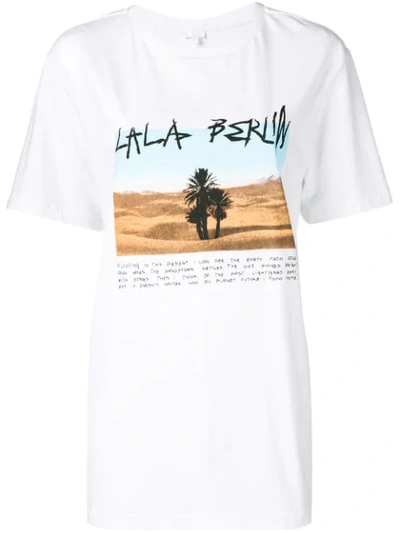 Shop Lala Berlin Delta Desert T-shirt - White