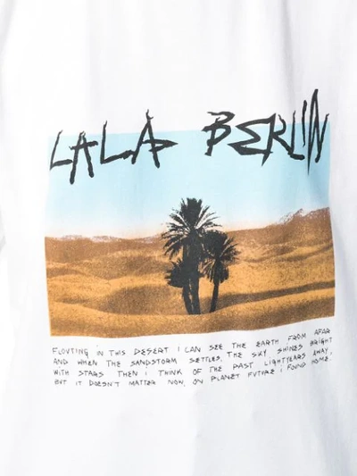 Shop Lala Berlin Delta Desert T-shirt - White