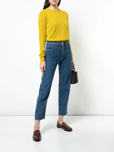 Shop Alexandra Golovanoff Slouchy Jumper In Yellow