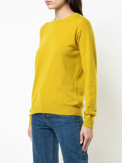 Shop Alexandra Golovanoff Slouchy Jumper In Yellow