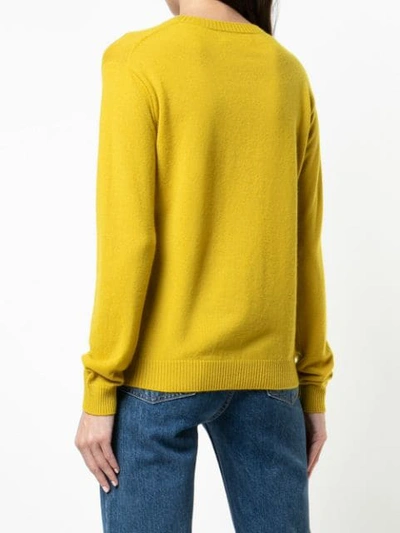 Shop Alexandra Golovanoff Slouchy Jumper In Yellow