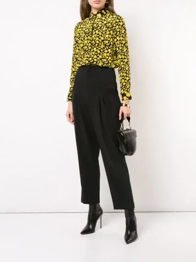 Shop Alice And Olivia Willa Shirt In Black