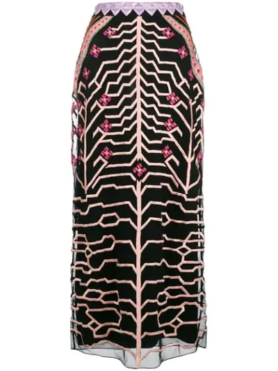 Shop Temperley London Canopy Pencil Skirt In Black