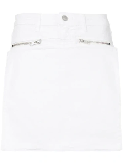 Alyx White Denim Skirt In White