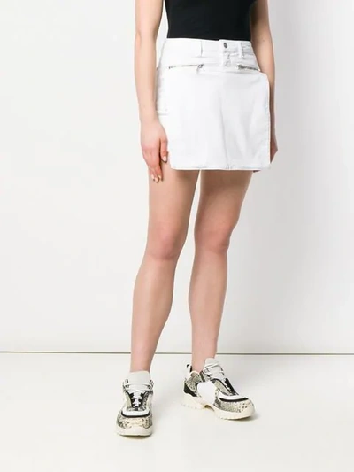 Alyx White Denim Skirt In White