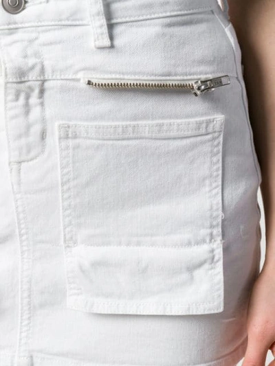 Alyx White Denim Skirt In White