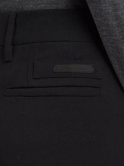 Prada Cropped Slim-fit Trousers In Black
