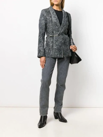 Shop Charles Jeffrey Loverboy Scribble Print Blazer In Black