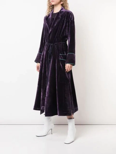 Shop Roksanda Robe Coat In Purple