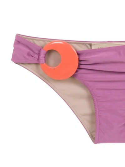 Shop Adriana Degreas Embellished Bikini Set In Purple