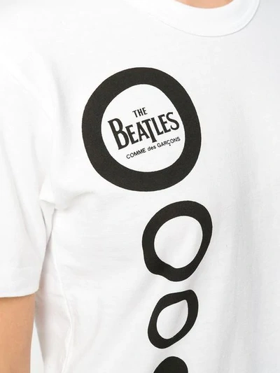 Shop Comme Des Garçons Beatles Print T-shirt In White