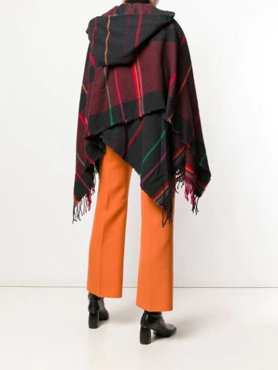 Shop Vivienne Westwood Fringed Cape - Red