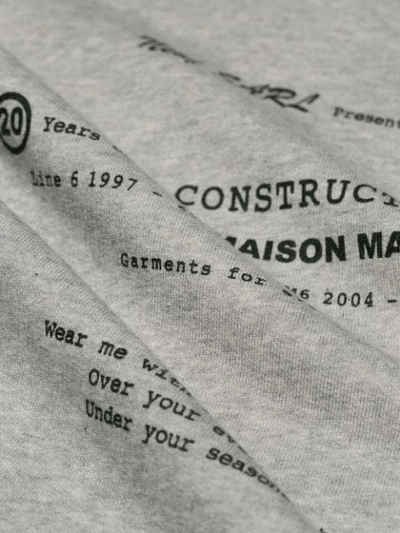 Shop Mm6 Maison Margiela Oversized Sleeveless Sweatshirt - Grey