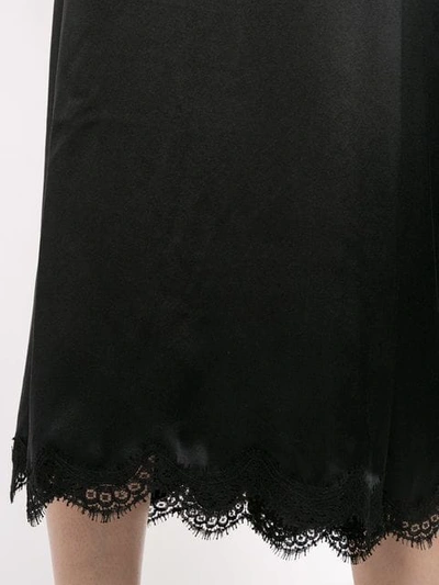 Shop Andrew Gn Lace Detailed Trousers - Black