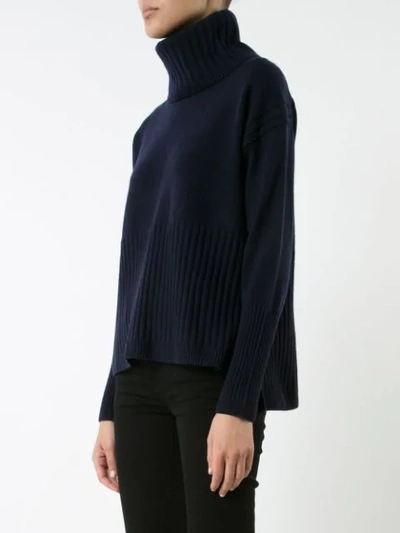 Shop Derek Lam 10 Crosby Turtle Neck Jumper In Blue