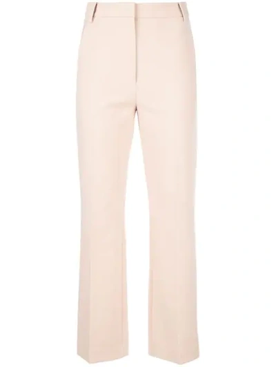 Shop Tibi Anson Bootcut Trousers In Pink