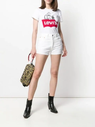 Shop Levi's Denim Shorts In White
