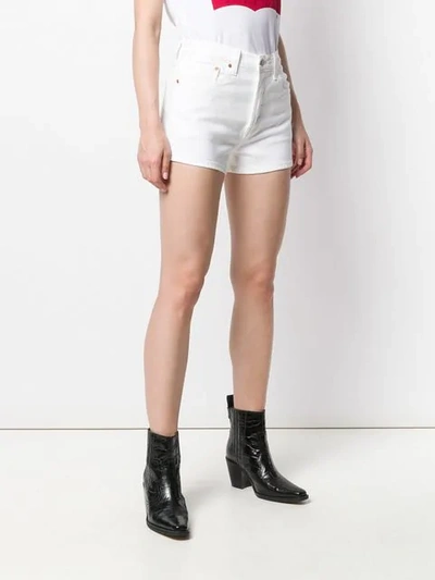 Shop Levi's Denim Shorts In White