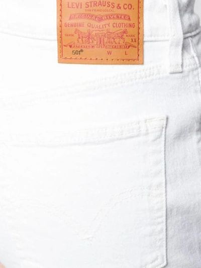 Shop Levi's Denim Shorts In White