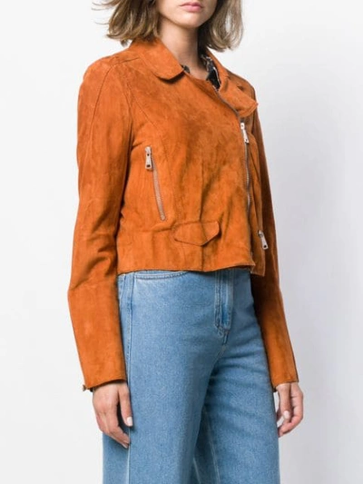 Shop Luisa Cerano Cropped Jackets In Brown