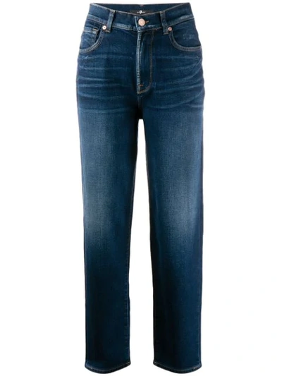 7 FOR ALL MANKIND STRAIGHT-LEG JEANS - 蓝色