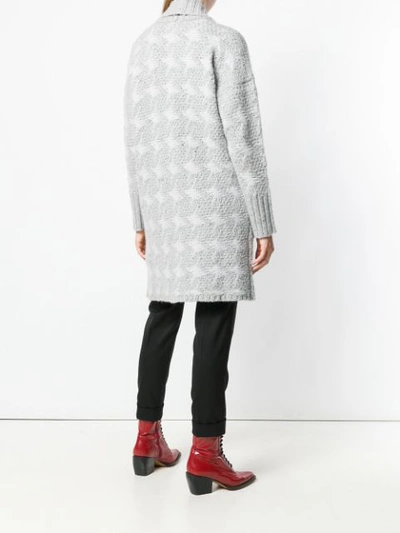 Shop Antonia Zander Grace Cardigan In Grey