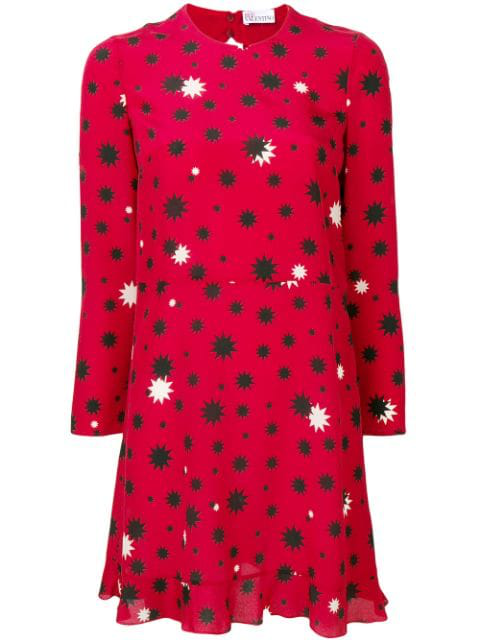 red valentino star dress