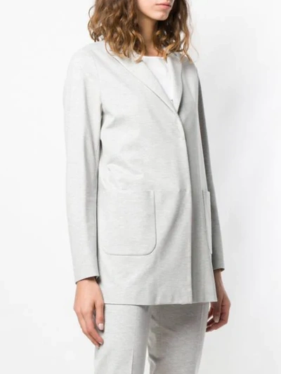 Shop Fabiana Filippi Single Breasted Shirt In Grey