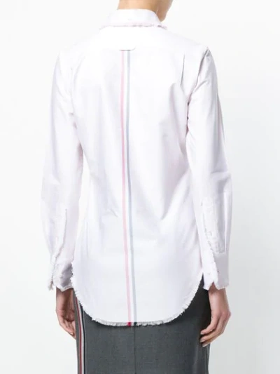 Shop Thom Browne Frayed Button In Pink