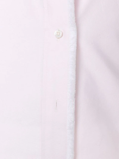 Shop Thom Browne Frayed Button In Pink