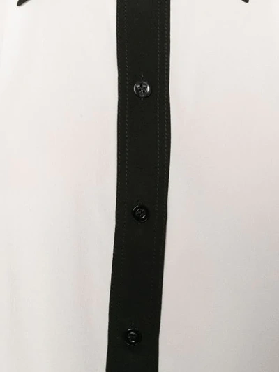 Givenchy Contrast Trim Blouse In White