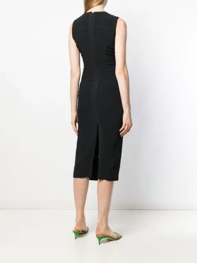 Shop N°21 Pencil-styled Midi Dress In Black