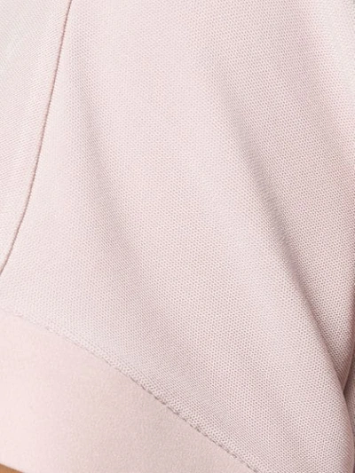 Shop Giorgio Armani Mesh Short Sleeve Top In Pink