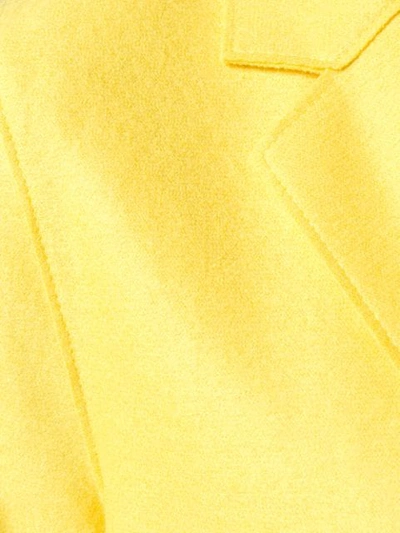 Shop Harris Wharf London Cocoon Coat In Yellow